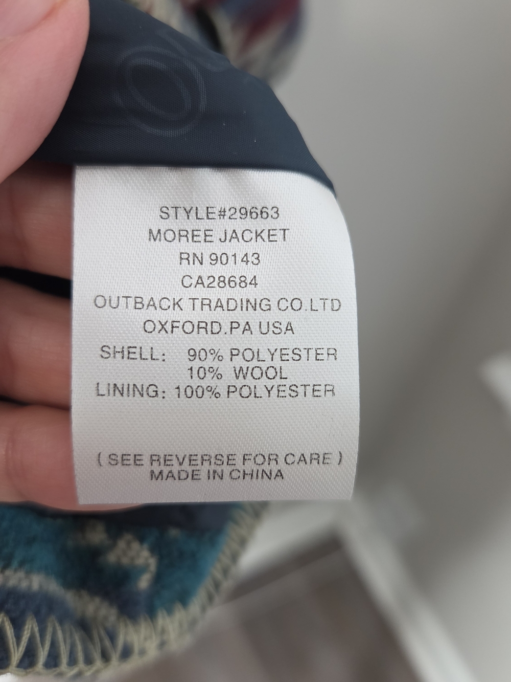 Outback Trading Co. Aztec Long Moree Jacket - Picture 11 of 11